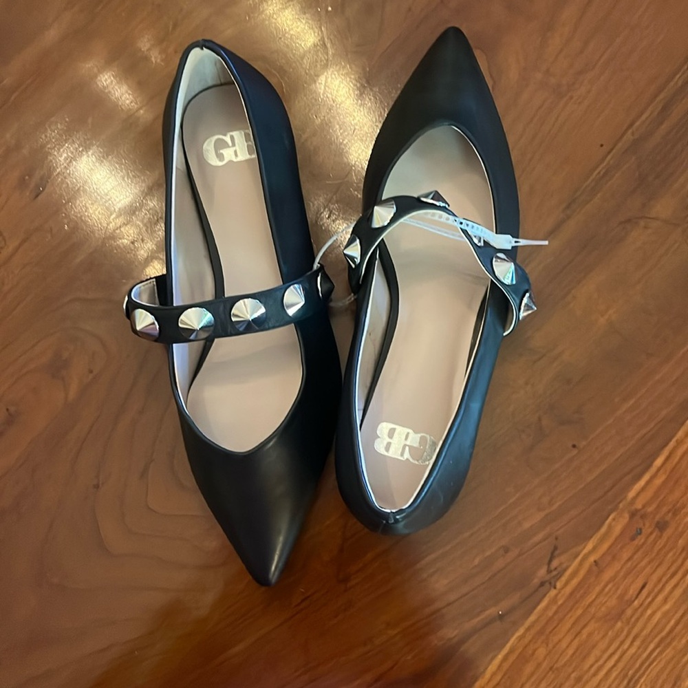 GIANNI BINI 4-EVER LEATHER MARY JANE SHOES - Picture 6 of 8